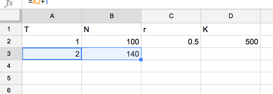 Step 6: Highlight then click-and-drag the little box in the bottom-right corner to copy the formula down